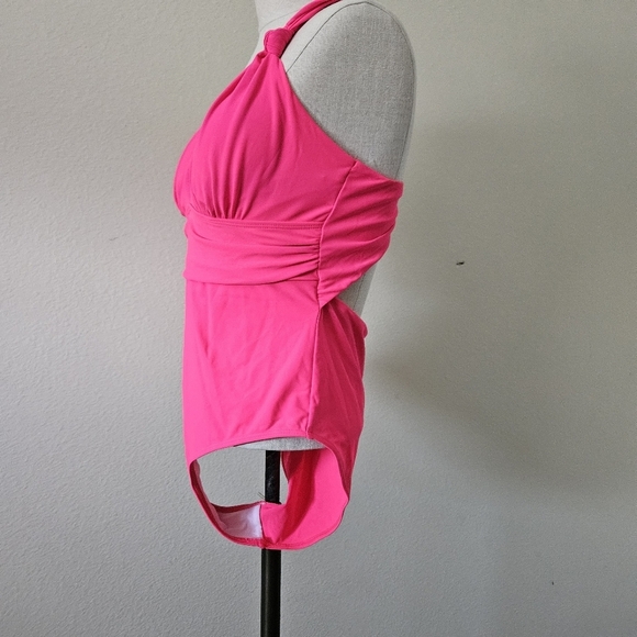 Vibrant Pink One-Piece Swimsuit Large - Picture 3 of 6
